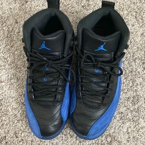 Black and Blue Air Jordan 12s